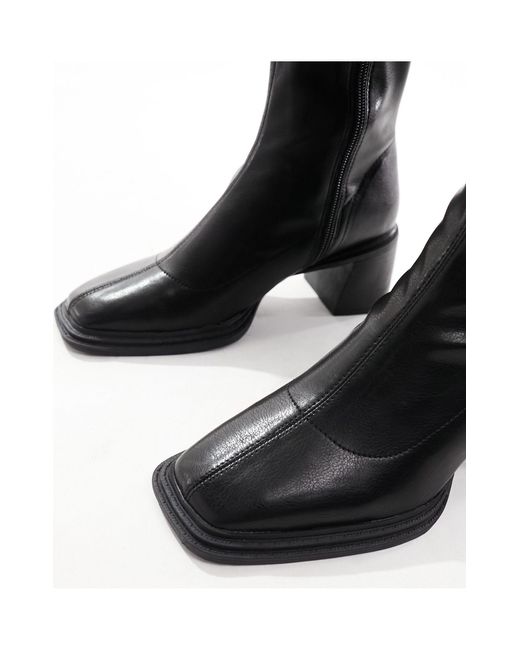 ASOS Black Wide fit – rival – elegante stiefel