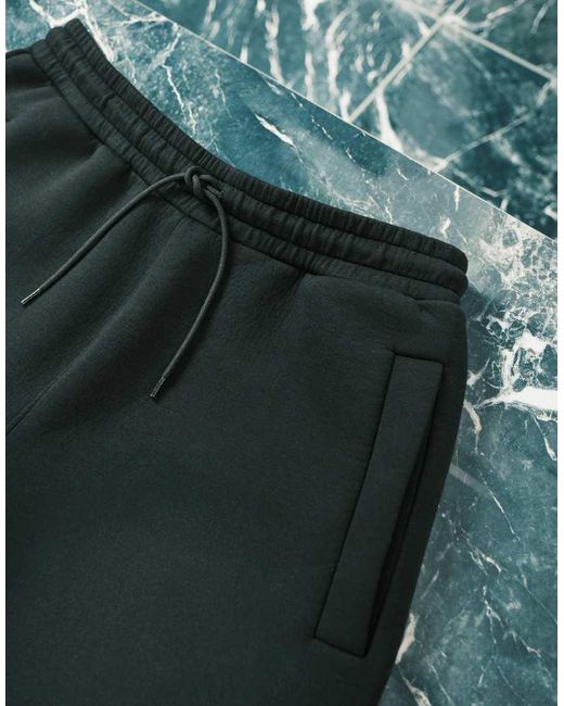 Weekday Black Scuba-style Fabric Sweatpants for men
