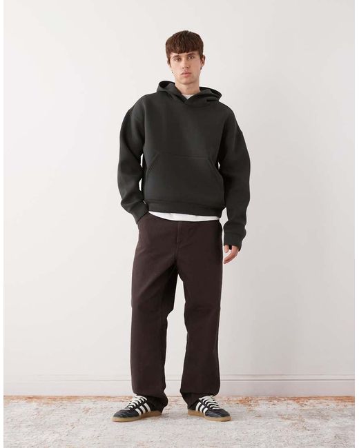 Weekday Gray Scuba-style Fabric Hoodie for men