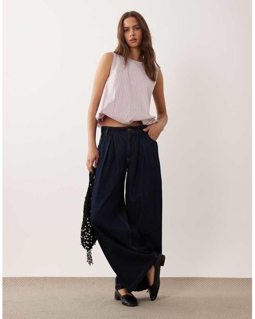 ASOS Pink Bubble Hem Top