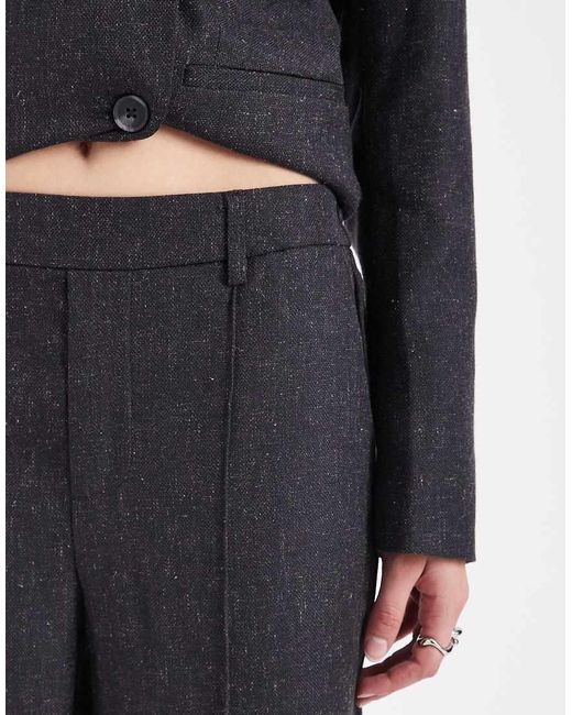 Object Blue Seam Front Tailored Wide Leg Trouser Co-Ord