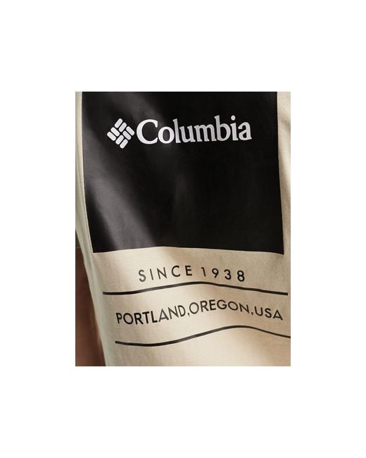 Camiseta beis barton springs exclusiva en asos Columbia de hombre de color Black