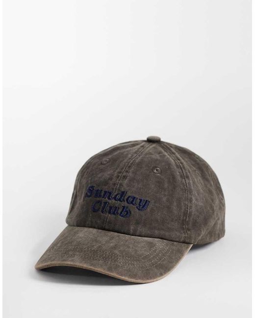 Jack & Jones Gray Sunday Club Cap for men