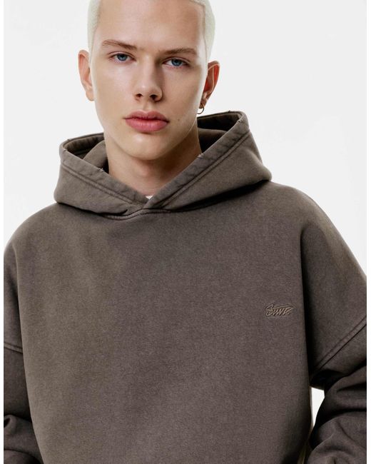 Pull&Bear – stwd – kapuzenpullover in Gray für Herren