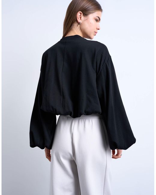 TOPSHOP Black – langärmliges shirt