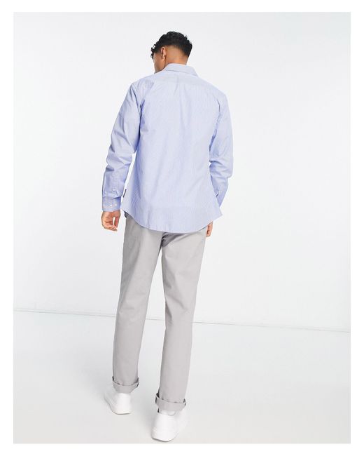 French Connection Blue Stripe Shirt for men