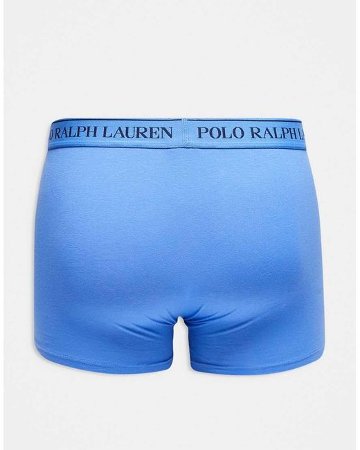 Polo Ralph Lauren Blue Classic 3 Pack Trunks for men