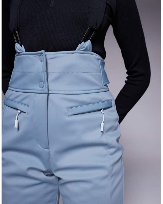 ASOS 4505 Ski & Snow Blue Asos 4505 Tall Ski Soft Shell Water Repellent Kick Flare Ski Trousers