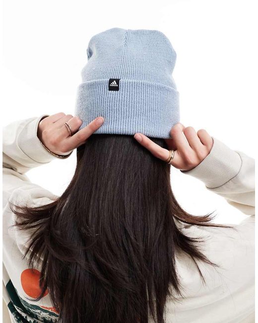 Adidas Originals White Adidas Training 3 Stripe Beanie