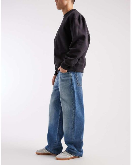 ASOS Blue Baggy Jeans for men