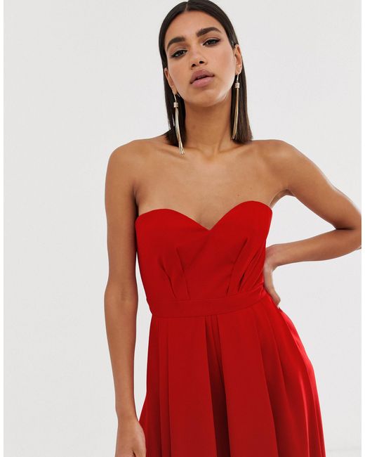 red sweetheart jumpsuit