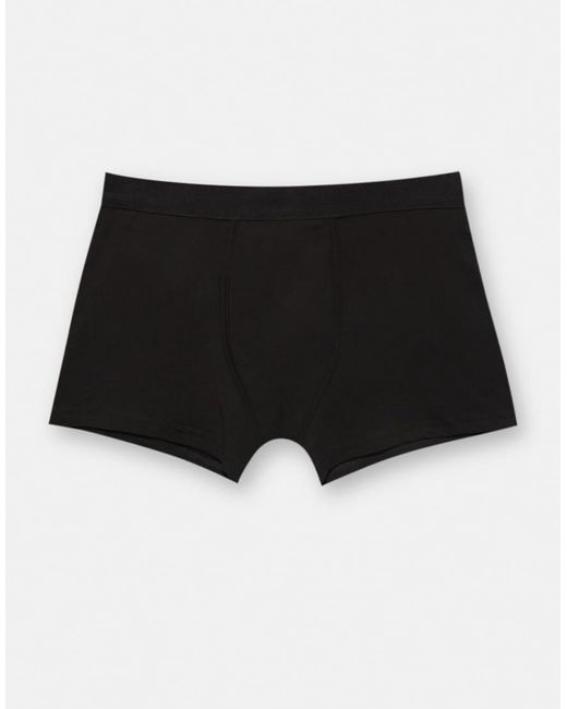 Pull&Bear Black Pack Of 3 Stwd Boxers for men