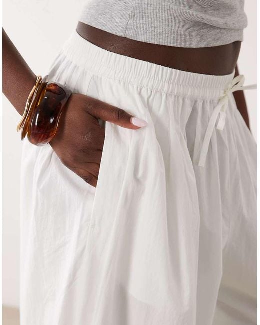 ARKET White Pure Cotton Balloon Pants