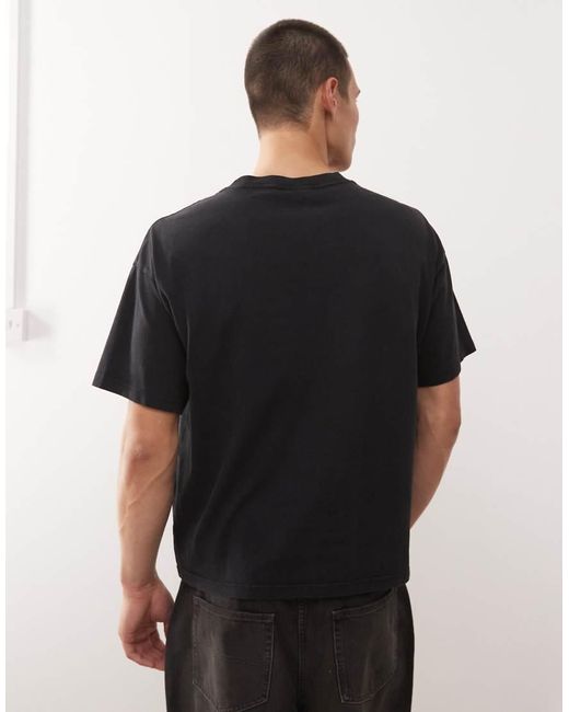 Weekday Black Great Boxy Oversized T-Shirt With Midnight Characters Graphic Print for men