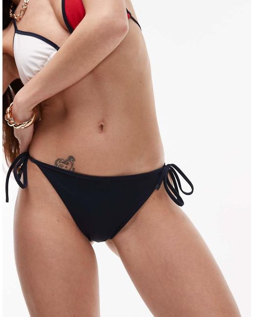 Tommy Hilfiger Black String Bikini Bottoms