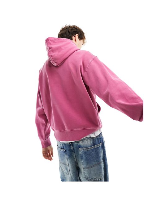 Sudadera con capucha y diseño tintado nelson Carhartt de hombre de color Pink