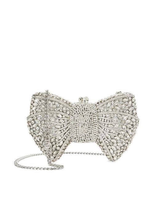 Dune White Enchant Clutch Bag