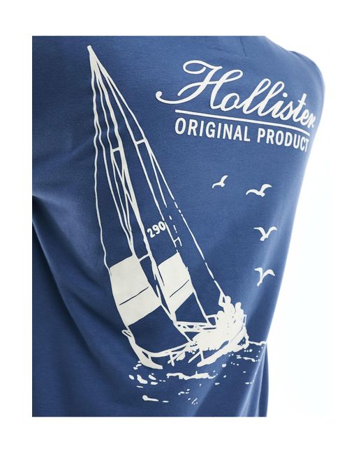Hollister – oversize-kapuzenpullover in Blue für Herren