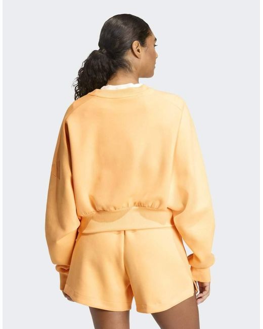 Adidas Originals Yellow Soft Lux Loose Sweatshirt