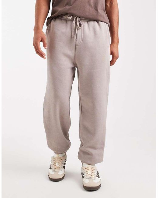 Joggers De Chándal Holgados Con Bajos Ajustados De Cotton On de hombre de color Brown