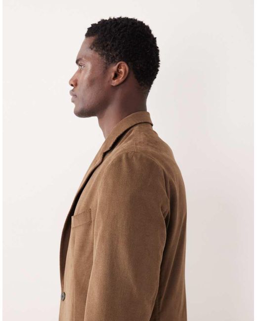 Mango Brown Premium Tailored Blazer for men