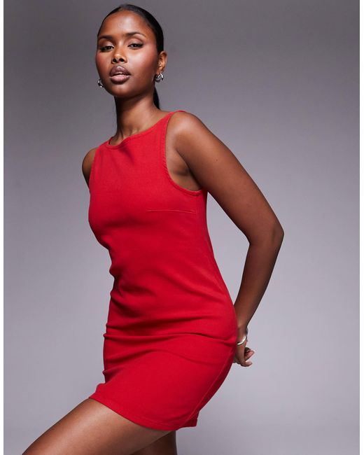 ASOS Red – stretch-minikleid aus denim