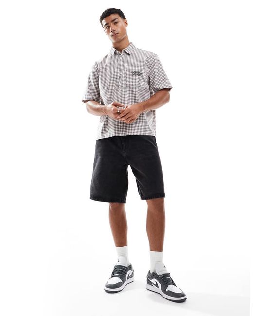 Hollister Multicolor Short Sleeve Embroidered Shirt for men