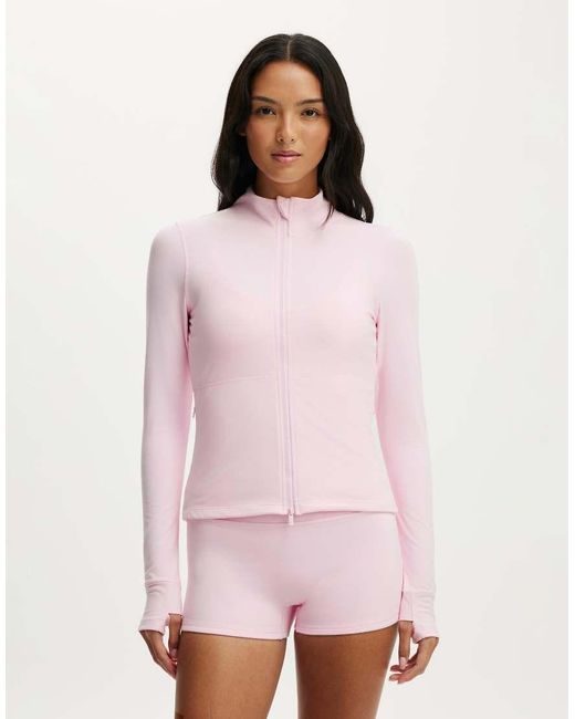 Cotton On Pink Ultra Soft Zip Through Jacket