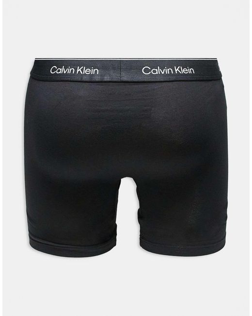 Calvin Klein – icon cotton stretch – 5er-pack eng geschnittene boxershorts aus stretch-baumwolle in Black für Herren