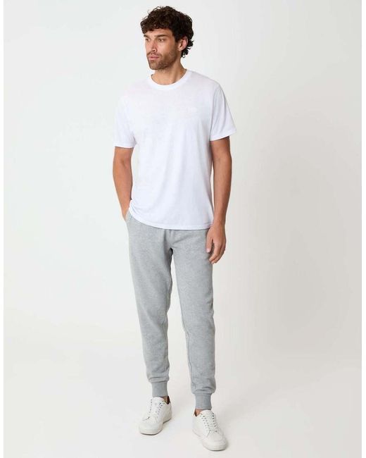 Threadbare White Regular Fit Joggers for men