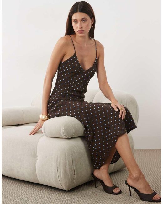 Mango Natural Cami Midi Dress