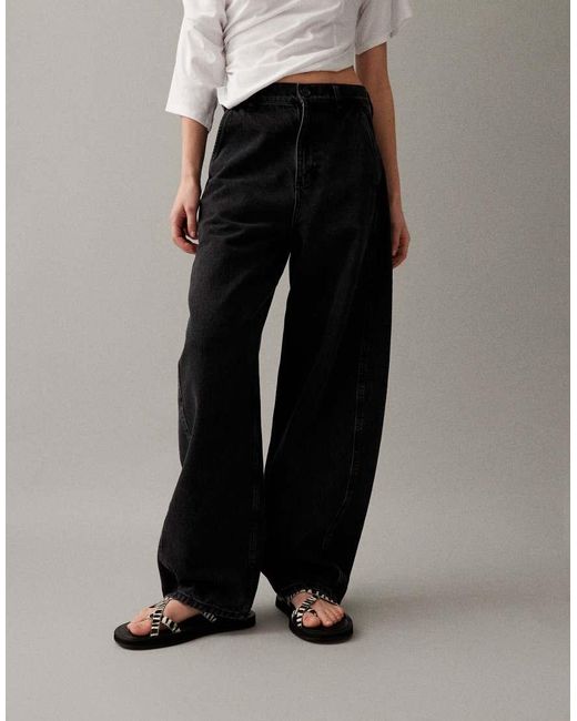 ARKET Natural Endive Barrel Fit Jeans