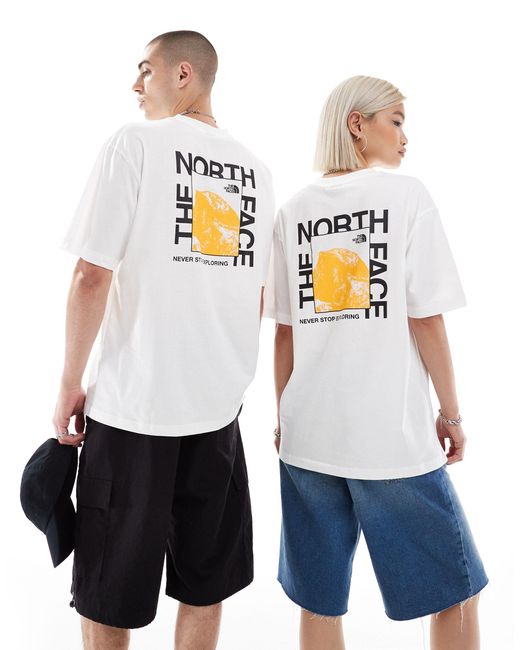 Half dome photo - t-shirt oversize avec imprimé au dos The North Face en coloris White