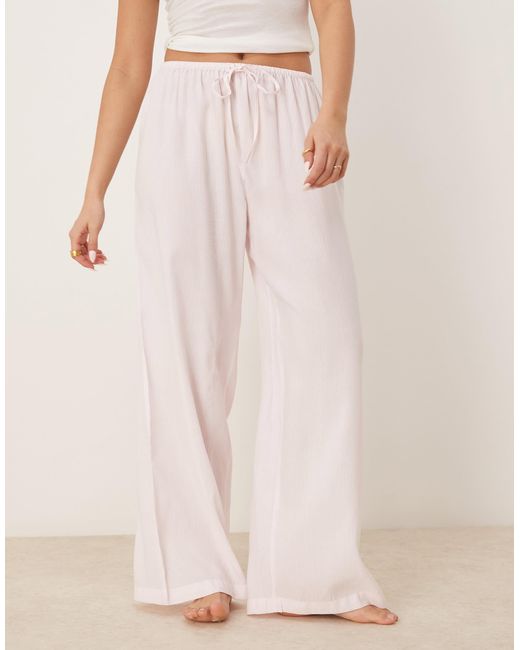 Luna Natural Oversized Pyjama Bottoms