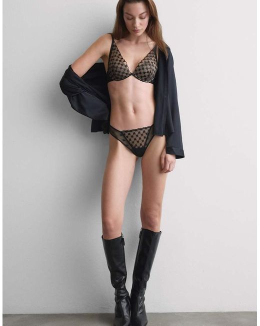 Intimissimi Black The Love Club Elena Balconette Bra