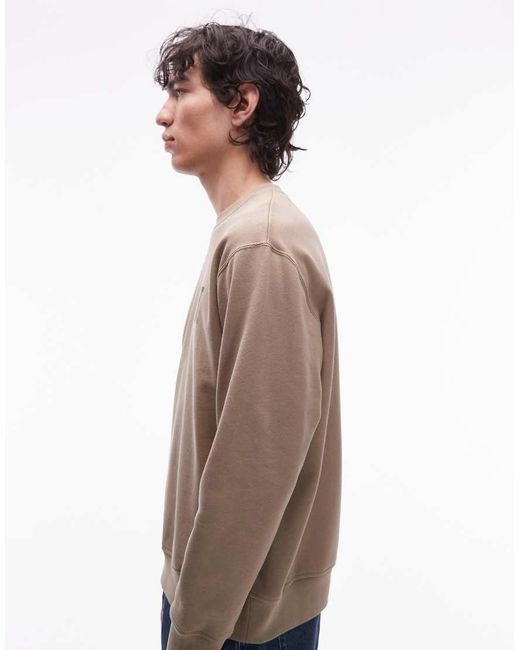 DOUBLE A by WOOD WOOD Blue Noel Pullover Sweatshirt for men