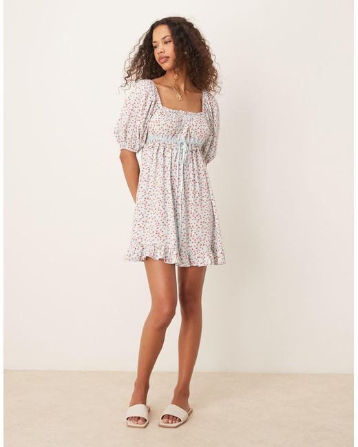 ASOS White – mini-hängerkleid