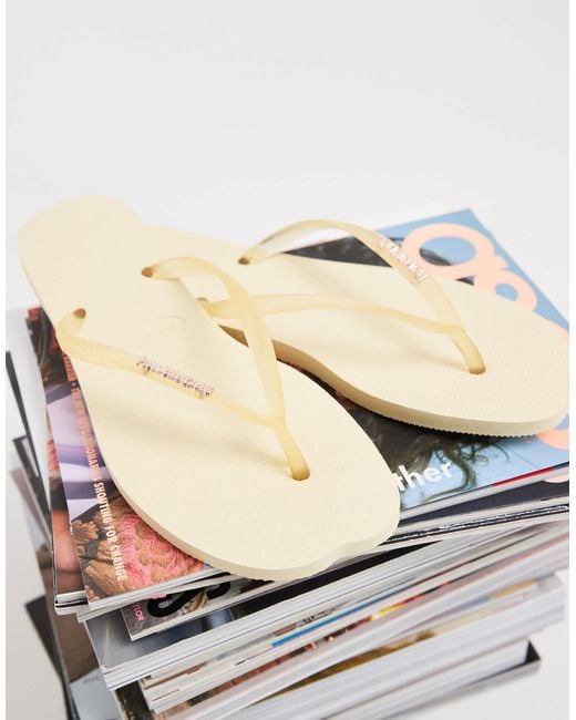 Havaianas Natural Slim Flip Flops