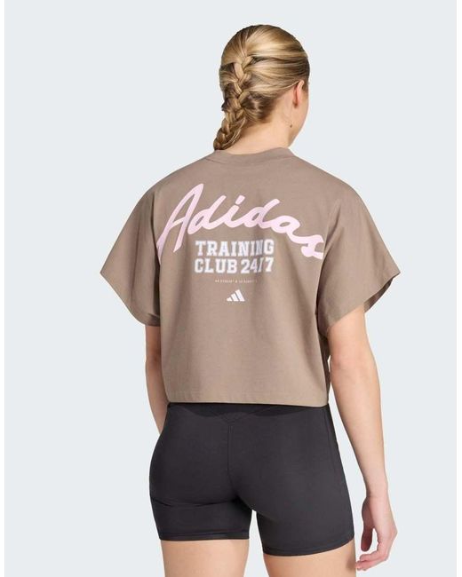 Adidas Originals Gray Primelift Workout Graphics T-shirt