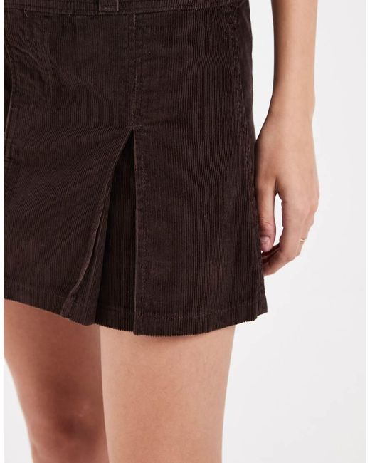 Levi's White Levis Denim Pleated Mini Skirt