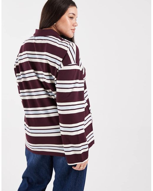Vero Moda Red Rugby Polo
