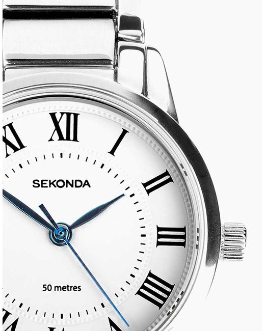 Sekonda White Beaumont 28Mm Round Watch