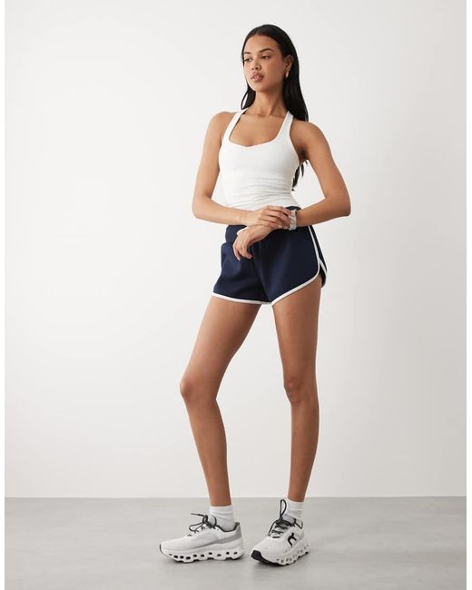 4505 Blue Sweetheart Neck Vest With Inner Bra