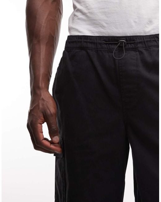 ASOS Black Cargo Shorts for men