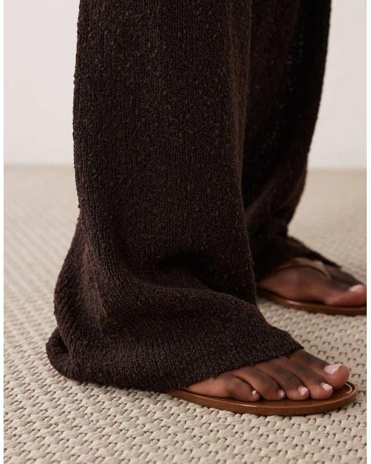 ASOS Brown Knitted Tape Trouser Co-ord