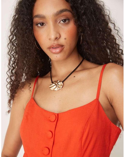 Nobody's Child Orange Celine Strappy Waistcoat