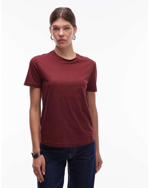 Mango Red Cotton T-shirt