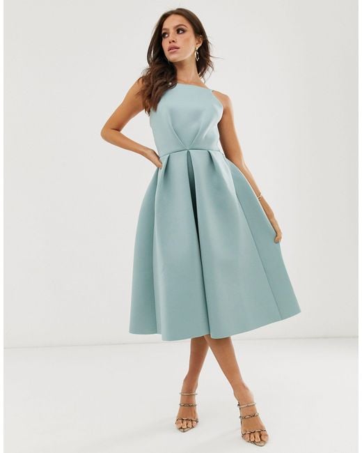 asos blue prom dress
