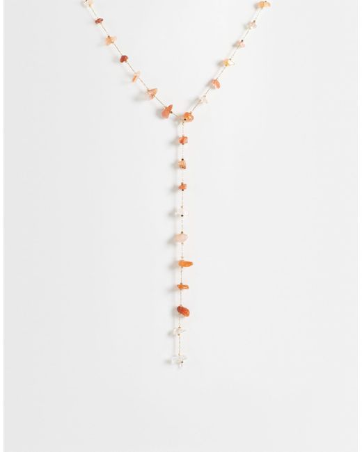 ASOS White – lasso-halskette