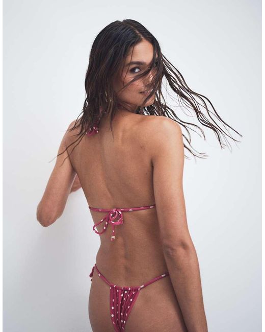 VDM The Label Multicolor Tie Side Bikini Bottoms